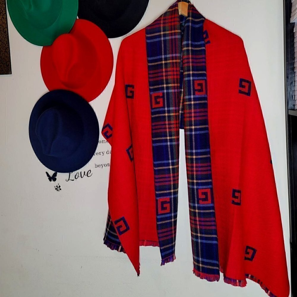 Reversible Winter Scarf/Cashmere - Picture 1 of 3